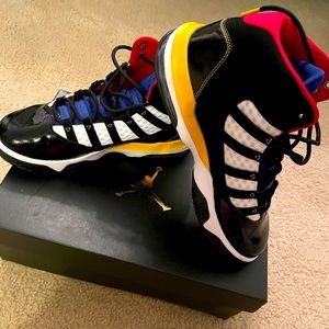 Colorful Nike Jordan’s Size 6.5Y.